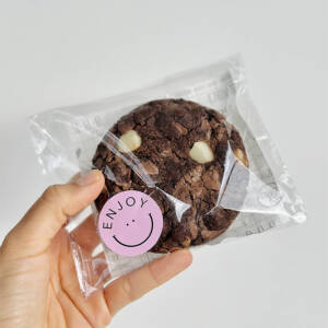 Doble Choco-macadamia cookie (x2)